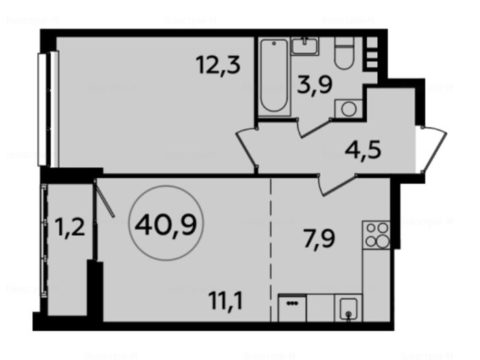 2-комнатная квартира в ЖК «Южные Сады»