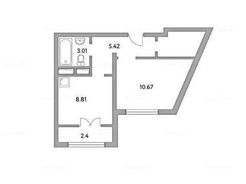 1-комнатная квартира в ЖК «Новая Рига»