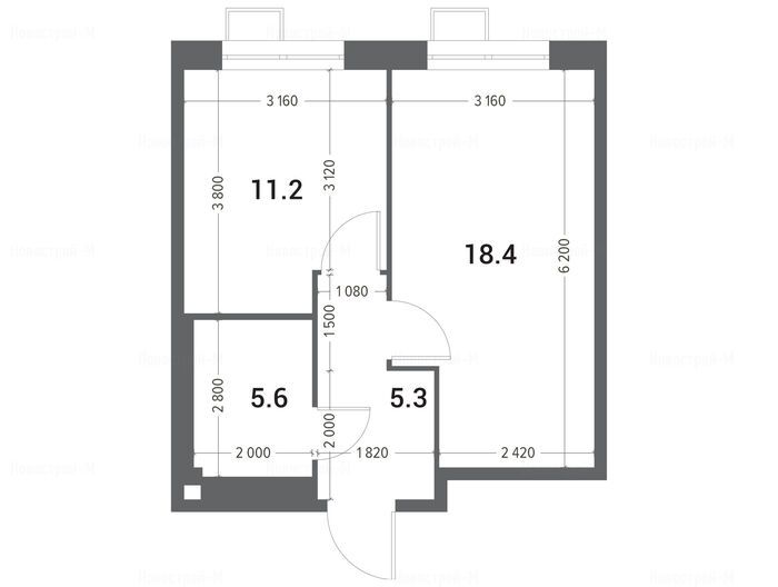 1-комнатная квартира в ЖК Nagatino i-Land