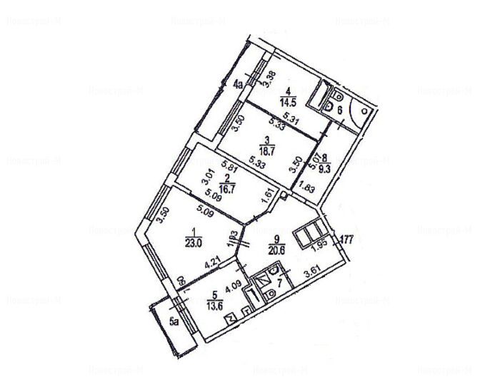 4-комнатная квартира в ЖК на ул. Дыбенко, корп. 1, вл. 38