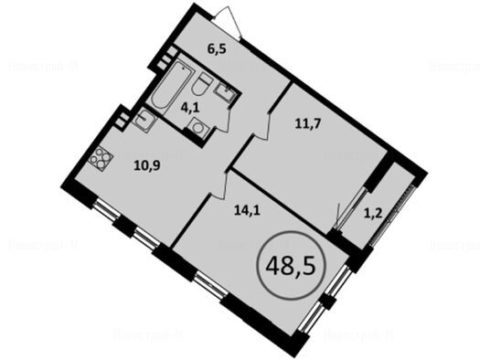 2-комнатная квартира в Жилой район «Испанские кварталы»