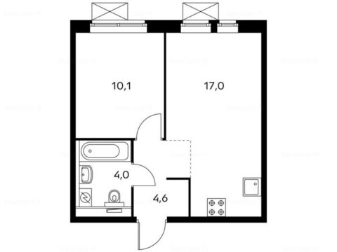 1-комнатная квартира в Жилой комплекс «Белая Дача парк»