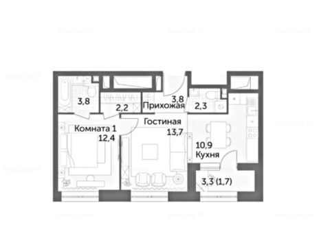 2-комнатная квартира в ЖК «Режиссер»