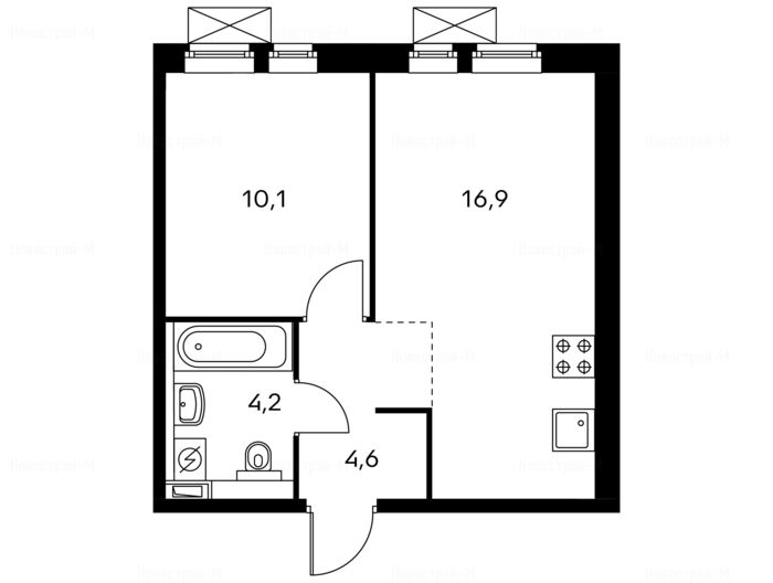 1-комнатная квартира в Жилой комплекс «Измайловский лес»