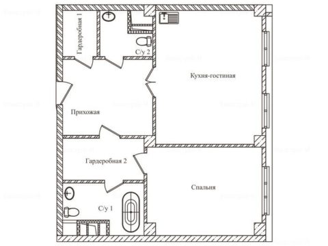 3-комнатная квартира в ЖК «Резиденции Замоскворечье»