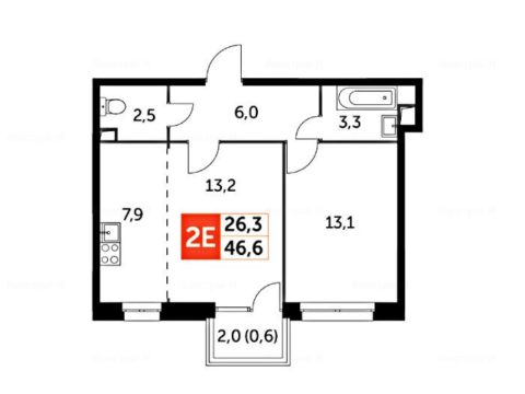 2-комнатная квартира в ЖК «Датский квартал»