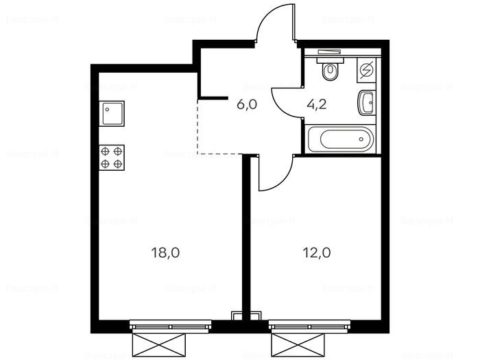 1-комнатная квартира в Жилой комплекс «Столичные поляны»