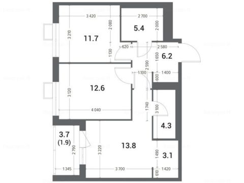 2-комнатная квартира в ЖК Nagatino i-Land