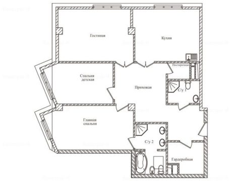 3-комнатная квартира в ЖК «Резиденции Замоскворечье»