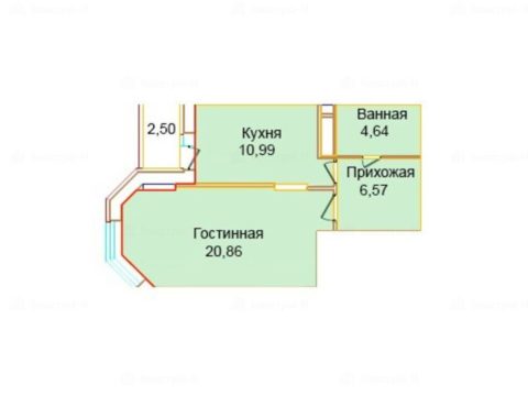 1-комнатная квартира в ЖК «Эдельвейс-Комфорт»