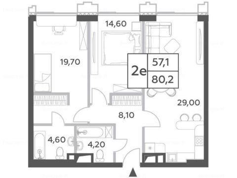 2-комнатная квартира в ЖК Will Towers