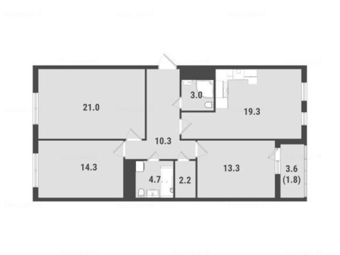 3-комнатная квартира в ЖК FoRest