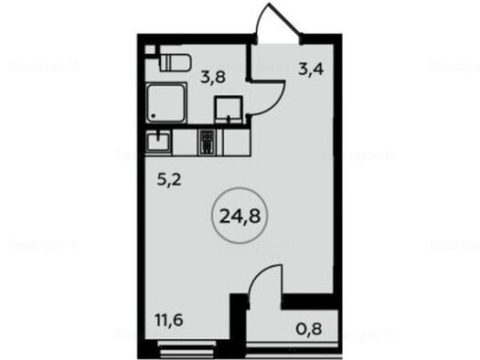 1-комнатная квартира в Жилой район «Белые ночи»