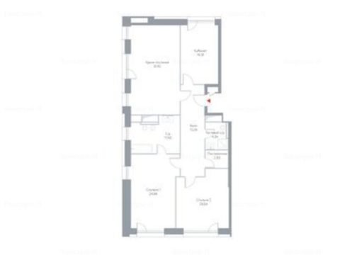 3-комнатная квартира в Апарт-комплекс HILL8