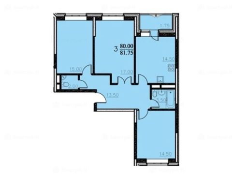 3-комнатная квартира в ЖК «Центральный» Щёлково